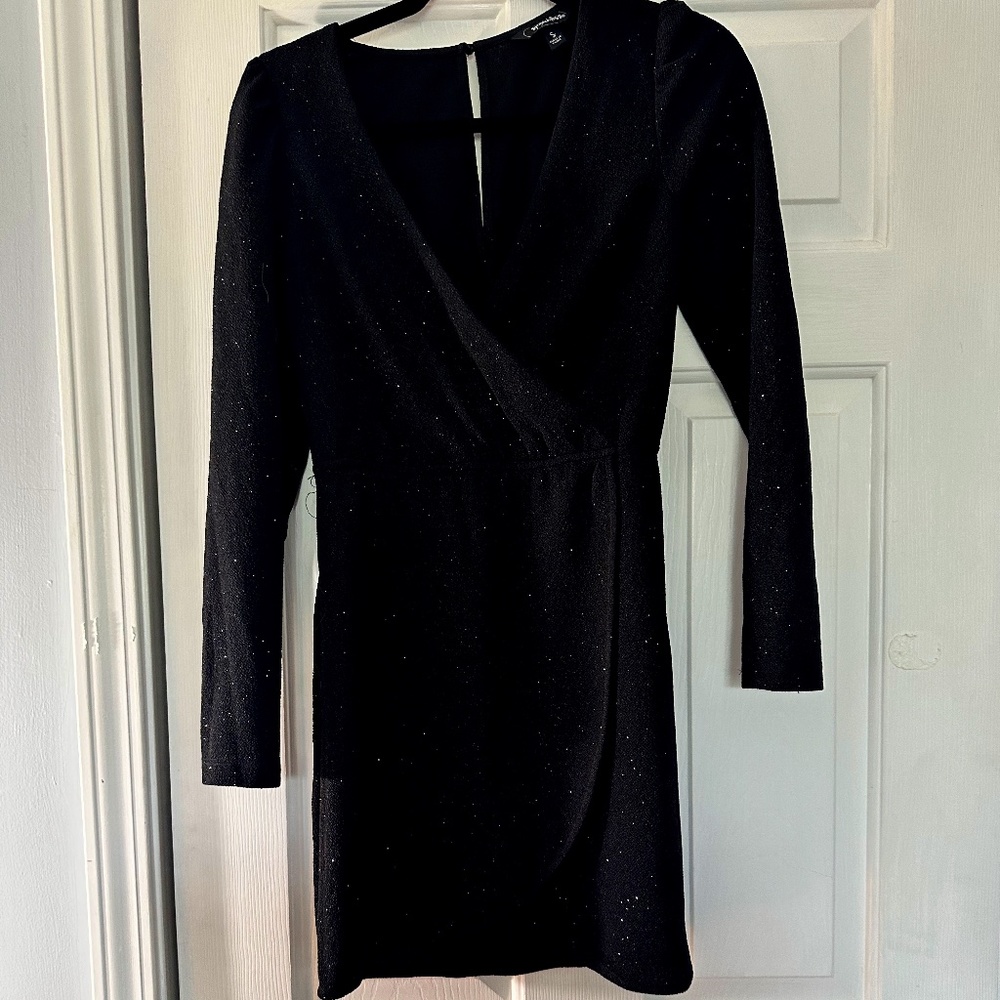 Short tight black dress